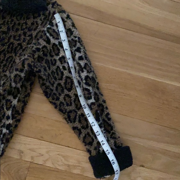 Animal print faux fur jacket kids sz Small - Picture 8 of 8